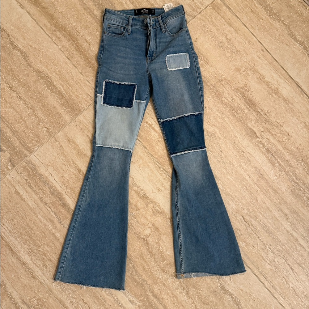 Hollister Size 1 High Rise Flare Jeans